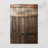 ウェディング ウィッシング ウェル ラスティック カントリー バレル エンクロージャーカード (裏面)