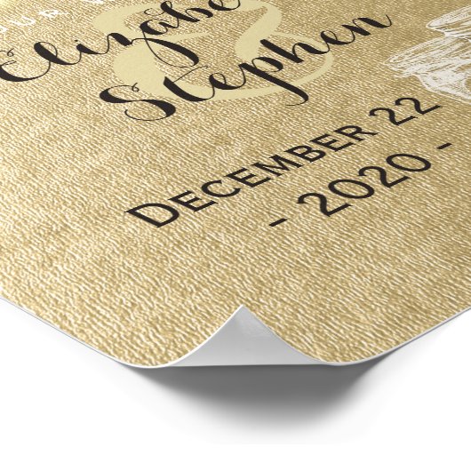 ウェディング ウェルカム レセプション メイソンジャー ストリング ライト ポスター (角)