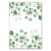 ウェディング ウォーターカラー リーフ テーブルナンバー (裏面)