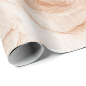 ウェディング ウォーターカラー ローズ モダン ベージュ パーティー ラッピングペーパー (ロールコーナー)