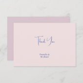 ウェディング エレガント ミニマル クラシカル 感謝 (正面/裏面)