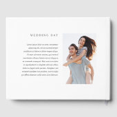 ウェディング | エレガント モダン カスタム 2 フォト ゲストブック (裏面)