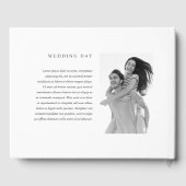 ウェディング | エレガント モダン カスタム 2 フォト ゲストブック (裏面)