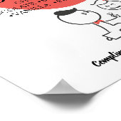 ウェディング カップル ドーナツ バー ブライダル シャワー ウェディング ポスター (角)