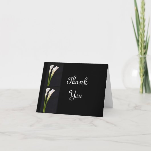 ウェディング カラーリリー 感謝カード (正面)