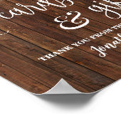 ウェディング　カード＆ギフト　ウエスタンスタイルの結婚式　受付サイン ポスター (角)