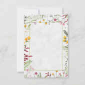 ウェディング ガーデン フラワーブランケット 予算 案内 招待状 (正面)