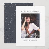 ウェディング クリスマス ホリデー フォトカード サンキュー 招待状 (正面/裏面)