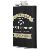 ウェディング グルームズマン ヴィンテージ クラシック シンプル フラスク (左)