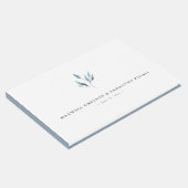 ウェディング ゲストブック ダスティーブルー ボタニカルズ (コーナー)