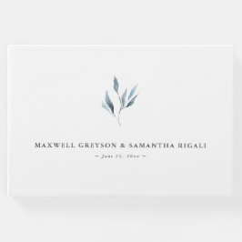ウェディング ゲストブック ダスティーブルー ボタニカルズ