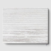 ウェディング ゲストブック ボヘミアンフラワーフェザーズ ラスティックウッド (裏面)