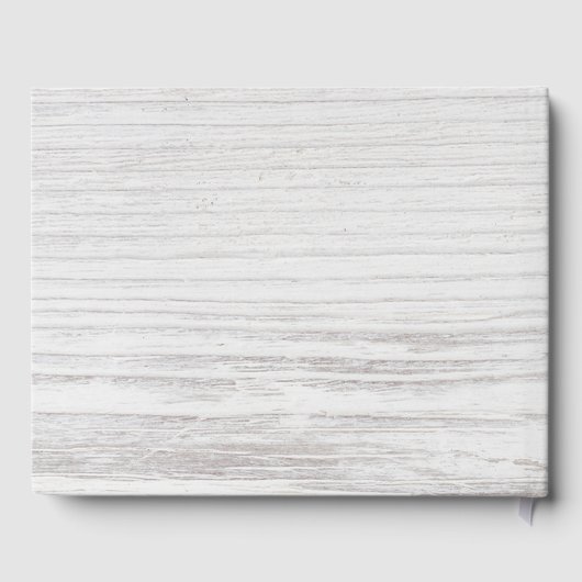 ウェディング ゲストブック ボヘミアンフラワーフェザーズ ラスティックウッド (裏面)