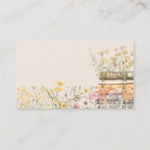 ウェディング ゲーム ブライダル テーマ ワイルドフラワー キス 何回 エンクロージャーカード (裏面)