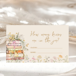 ウェディング ゲーム ブライダル テーマ ワイルドフラワー キス 何回 エンクロージャーカード
