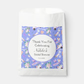 ウェディング ゴルフカート ブライダルシャワー シームレスパターン フェイバーバッグ (正面)