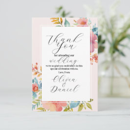 ウェディング サマー フラワーズ ありがとう ご結婚おめでとう サンキューカード