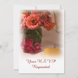 ウェディング サマー フローラル アナウンスメント 案内状