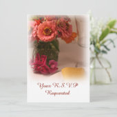 ウェディング サマー フローラル アナウンスメント 案内状 (スタンド正面)