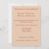 ウェディング サマー フローラル アナウンスメント 案内状 (裏面)