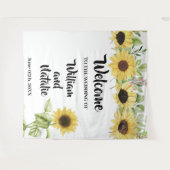 ウェディング サンキュー タペストリー (正面(横))