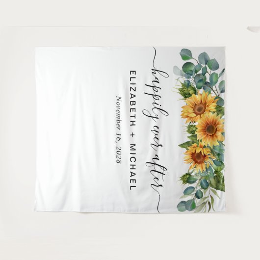 ウェディング サンキュー フォトブース タペストリー (正面(横))