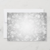 ウェディング サンクスノート シルバー ウィンター ワンダーランド サンキューカード (裏面)