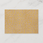 ウェディング サンクス カード クラフト ゴールド ハート シック スクリプト (裏面)