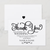 ウェディング サンクス カード ラスティック 婚約 スクリプト (正面/裏面)