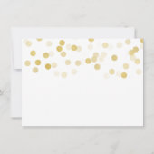 ウェディング サンクス ノート ゴールド フォイル グリッター ライト (裏面)