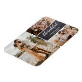 ウェディング サンクス フォト コラージュ マグネット (左側)