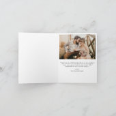 ウェディング サンクス フォト ミニマリスト ロマンチック サンキューカード (内部)