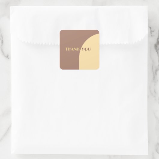 ウェディング サンクス ムカモカ ムース アーチ型 スクエアシール (バッグ)