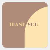 ウェディング サンクス ムカモカ ムース アーチ型 スクエアシール (正面)