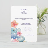 🌊 ウェディング シェル ドリーム 招待状 🌊 (スタンド正面)