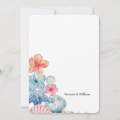 🌊 ウェディング シェル ドリーム 招待状 🌊 (裏面)