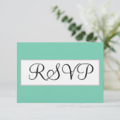 ウェディング シーフォームグリーン シルバー RSVP (スタンド正面)