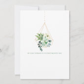 ウェディング スクッカレント ウォーターカラー グリーン ダスティーブルー セーブザデート (裏面)