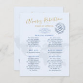 ウェディング スポンサー 伴侶 旅行 テーマ パスポート エンクロージャーカード (正面/裏面)