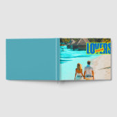 ウェディング＆セレブレーションのためのエレガントなロマンチックな記念品 ゲストブック (全面)