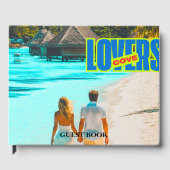 ウェディング＆セレブレーションのためのエレガントなロマンチックな記念品 ゲストブック (正面)