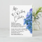 ウェディング・セレブレーション後の青いハイドランジア 招待状 (スタンド正面)