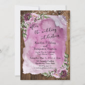 ウェディング・セレブレーション・アフター・ラスティック・ウォーターカラー 招待状 (正面)