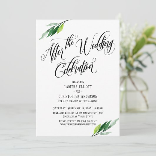 ウェディング・セレブレーション ~脚本と緑~ 招待状 (スタンド正面)