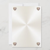 ウェディング・セーブ・ザ・デート・カード、シャンパン・ウェディング 招待状 (裏面)