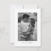 ウェディング セーブ・ザ・デート カード 招待状 エレガントなウェディング (正面)