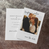 ウェディング セーブ・ザ・デート カード 招待状 エレガントなウェディング