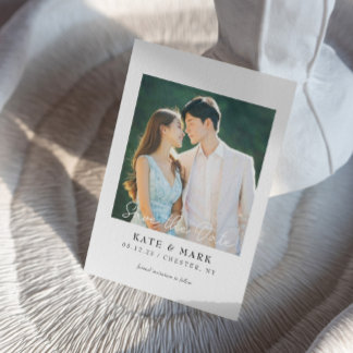 ウェディング セーブ・ザ・デート カード 招待状 エレガントなウェディング