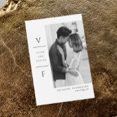 ウェディング セーブ・ザ・デート カード 招待状 エレガントなウェディング