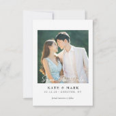 ウェディング セーブ・ザ・デート カード 招待状 エレガントなウェディング (正面)